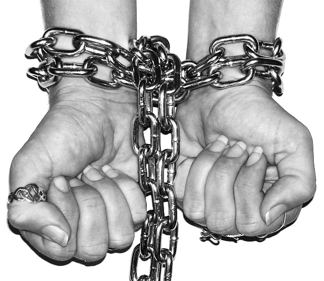 Black Chained Hands
