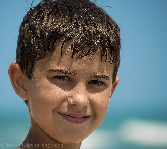 Candid Beach Portrait