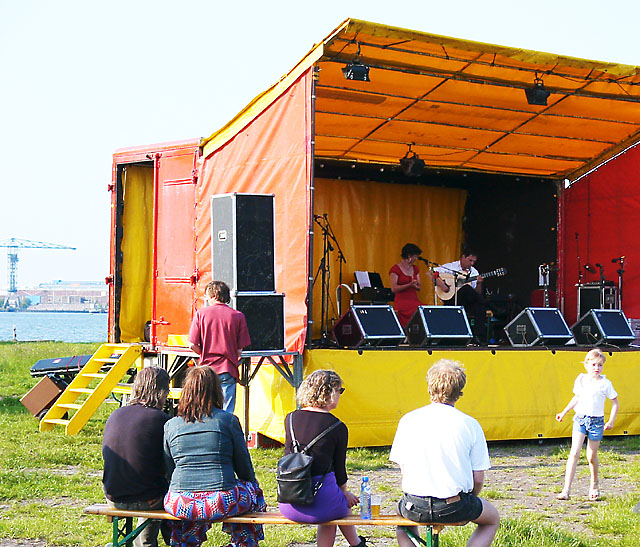 Outdoor concert on a lazy summer's day