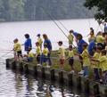 Cub Scouts Learning to Fish