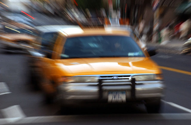 Racing through NYC in a Yellow Taxi Cab