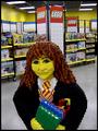 "Right Angle Hermione"  Harry Potter's friend built from lego blocks.