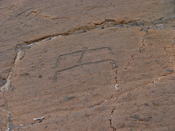 Hawaiian petroglyph