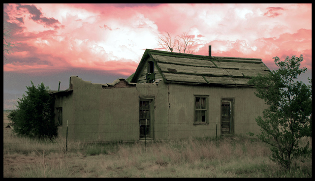 Old Homestead in Summer Late Afternoon