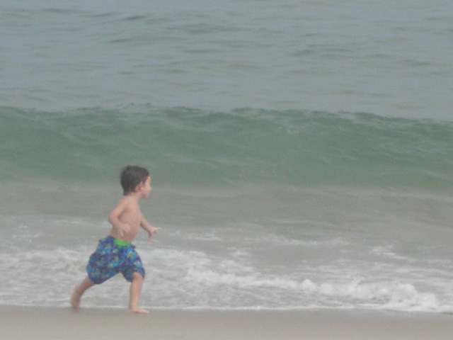Running from waves