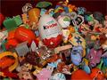Mountain of Kinder Egg Toys (Spot the Crystal Duck).