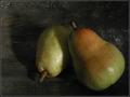 Pears in Wood Bowl