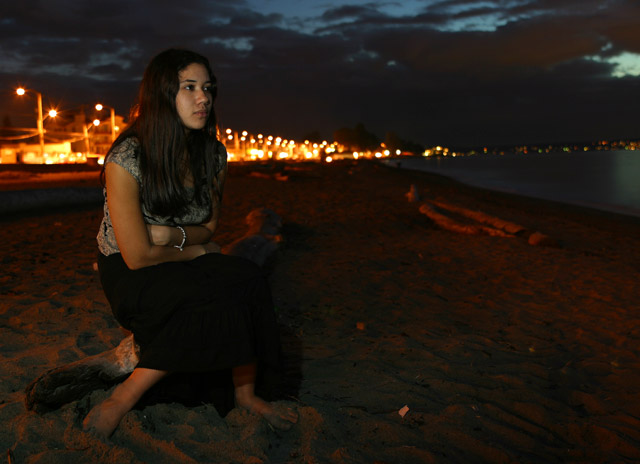 Nighttime at Alki Beach