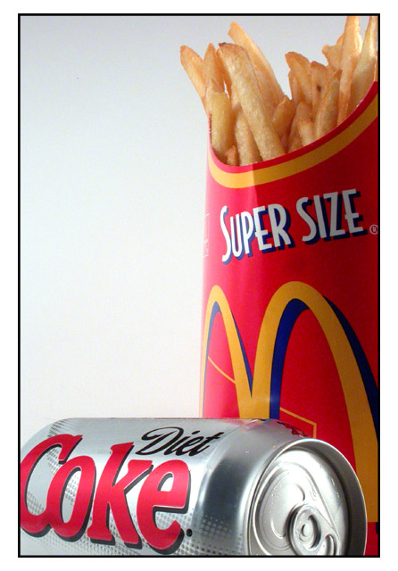 ...and a Diet Coke... and Supersize that please!