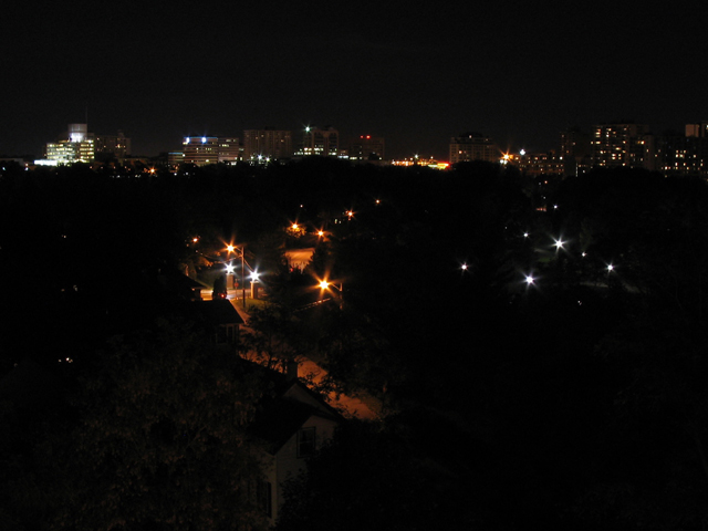 View of Downtown Kitchener over Park