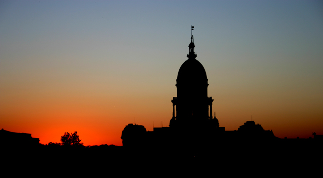 Capitol At Sunset