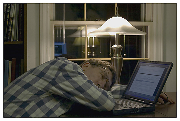 The study: a serene workplace, ...just not always productive...