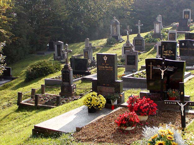 Small cemetery in Austrian village