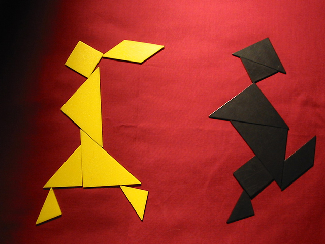 A really old game:  Tangrams!