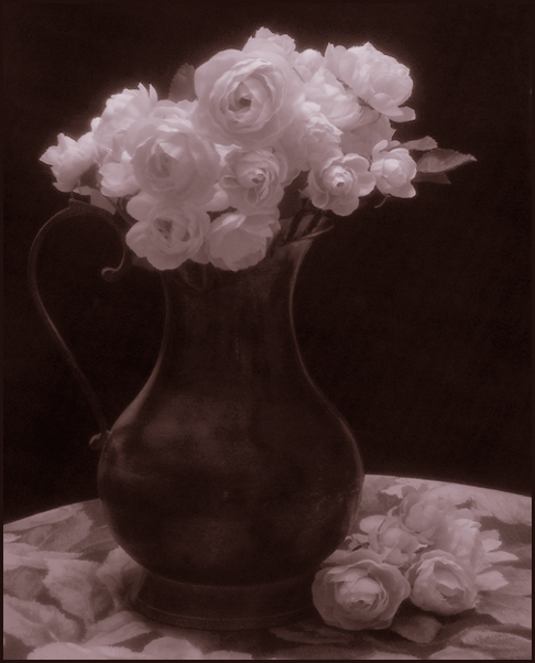 Still Life with Pitcher and Roses