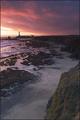 Sunset. Pigeon Point Lighthouse, Pescadero, California.