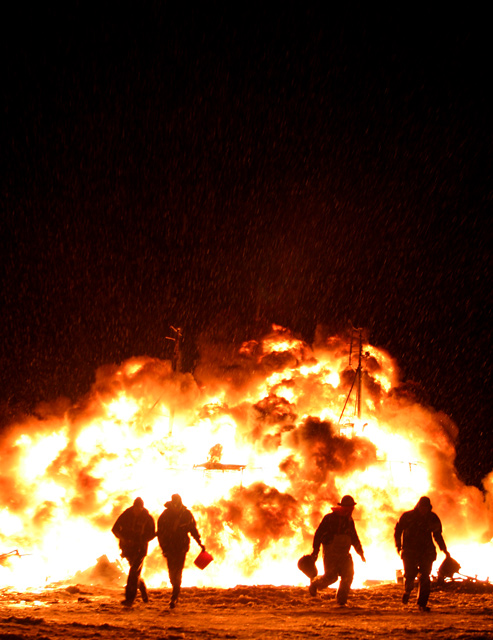 Fire in the blizzard