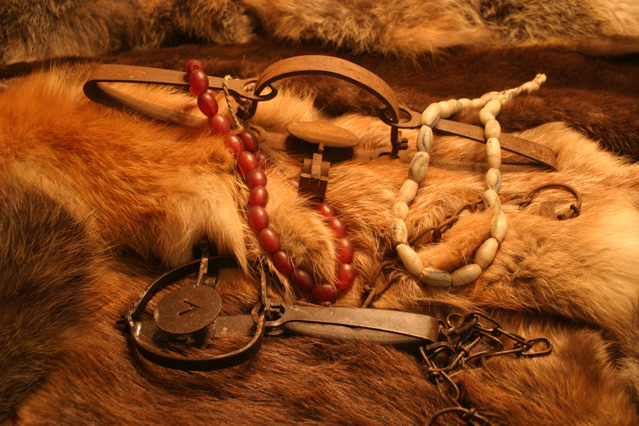 Trade Beads and Furs - Money From Years Past