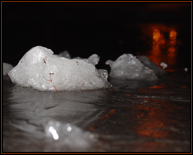 Tail Lights in the Ice