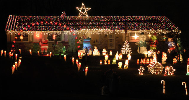 Marching Soldiers, Candy Canes, Snowmen, Santas, Disney, and Lots of Lights