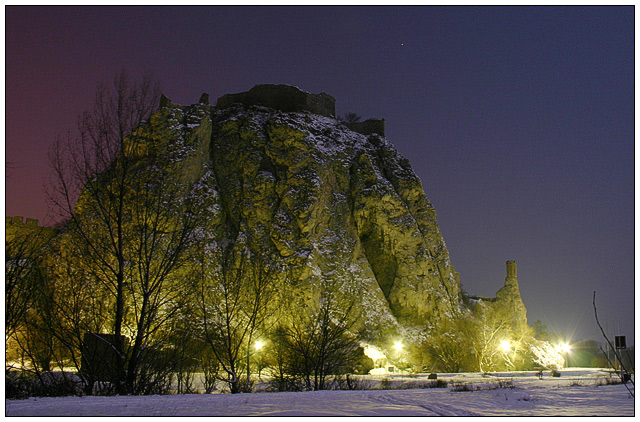 Devin Castle by Moonlight