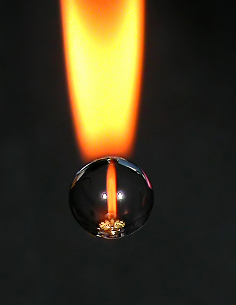 Oil Lamp in Water Drop