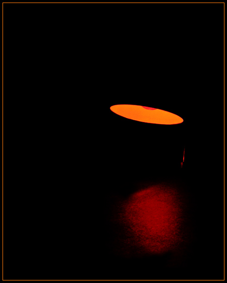 Black Lamp in Red