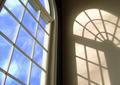 Through the window...