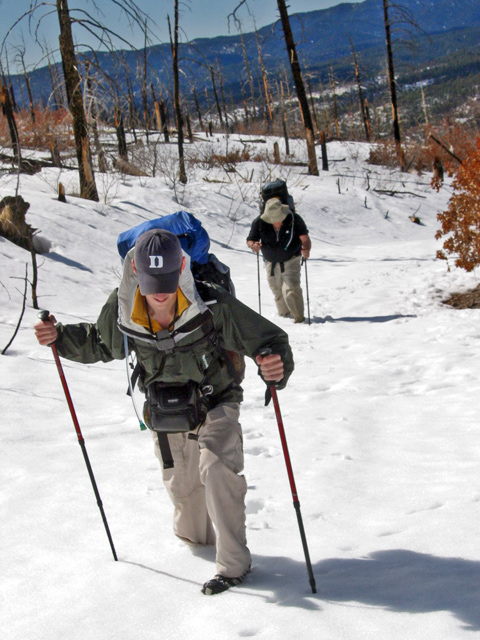 Backpacker Magazine - Post Holing in Bandelier National Monument