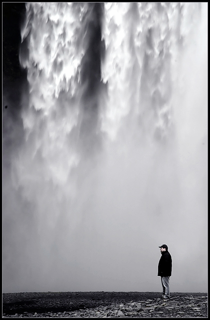Pouring down