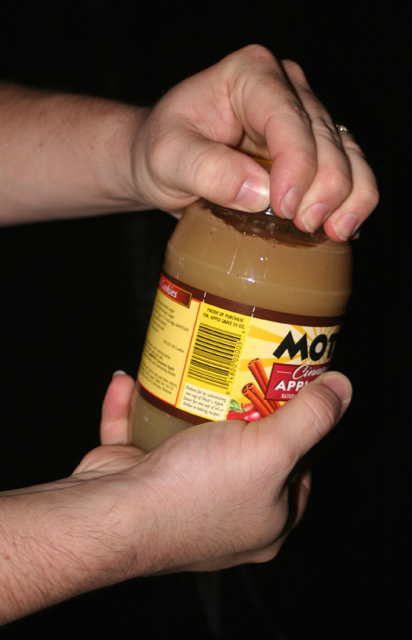Only a Strong Man Can Open My Applesauce