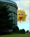 The sun smiled down at me today