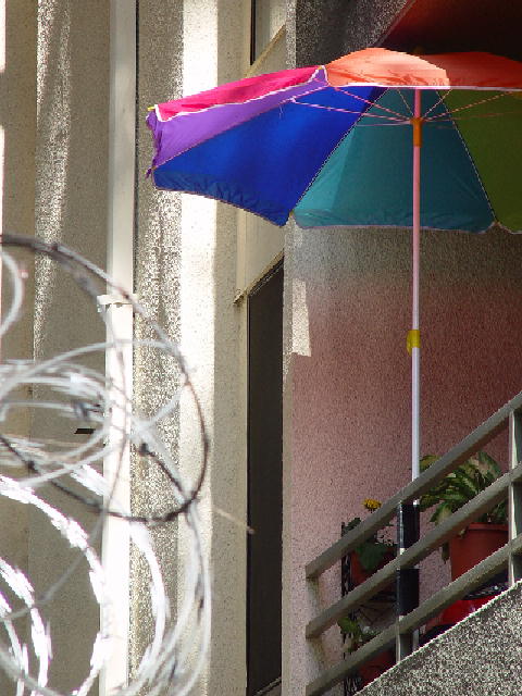 shaded balcony