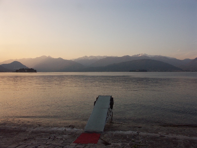 Too late for the boat on Lake Maggiore