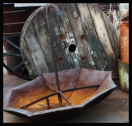 Rusty Iron Umbrella