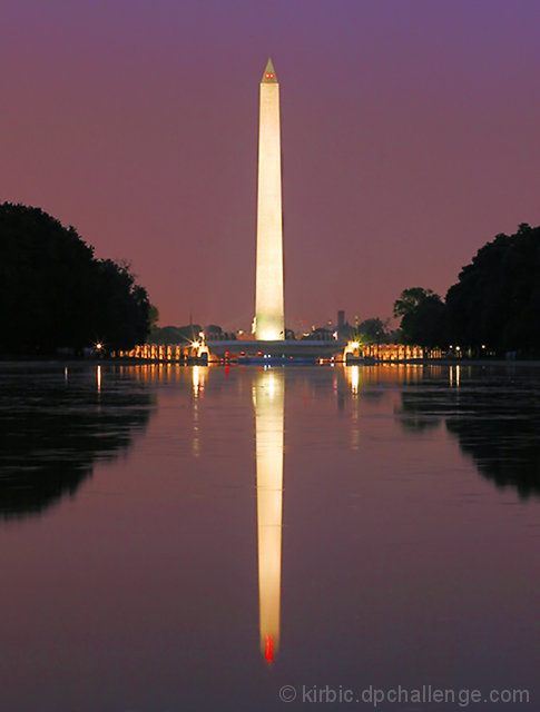 Washington Monument at Dusk