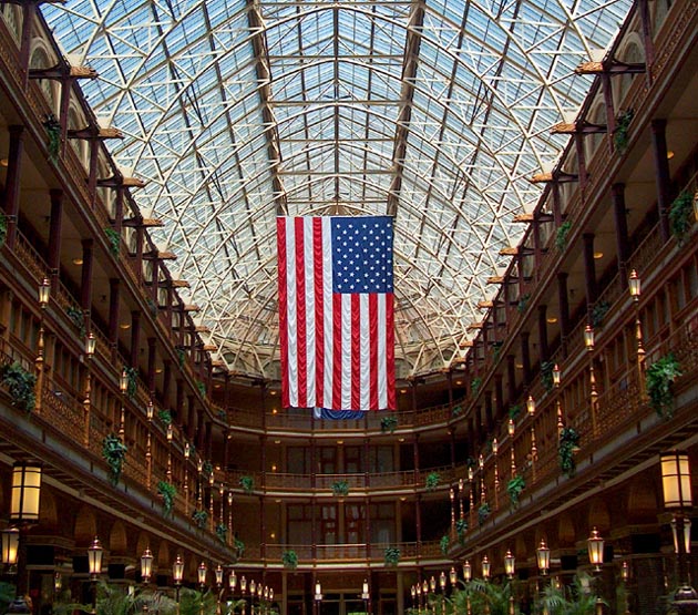 The Flag in the 'Old Arcade'