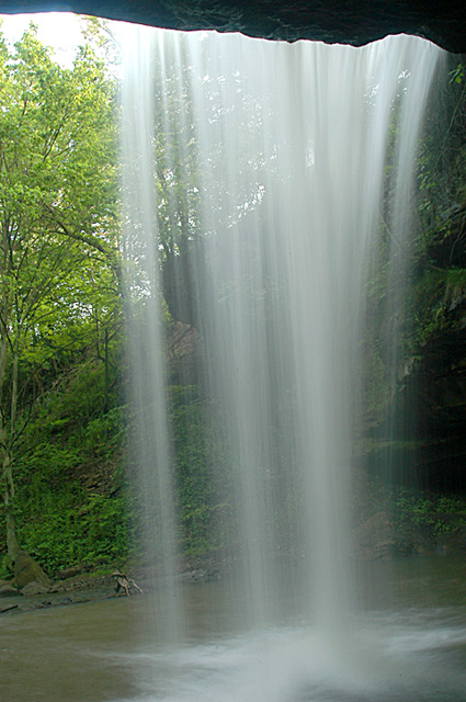 From Behind the Falls