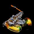 Two octaves, clear and sharp