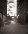 View of Old Stone Bank Dome & First Unitarian Church Steeple (from Downcity Providence)