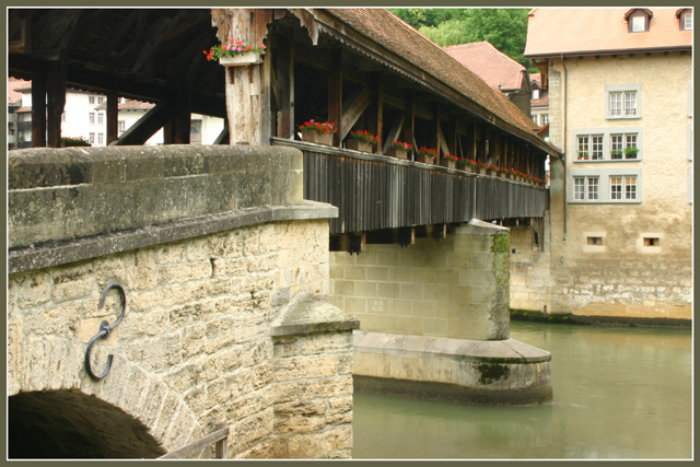 Old wooden bridge