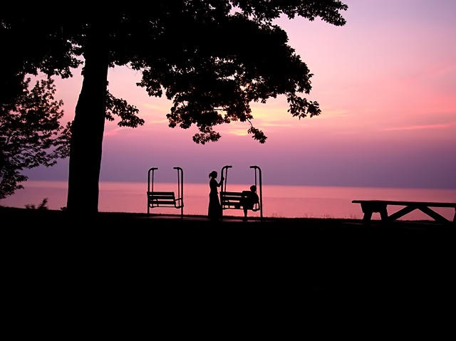 Waiting for the sun to go down
