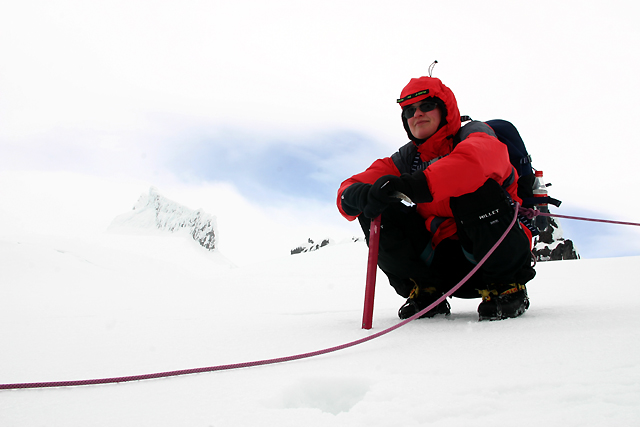 On the glacier