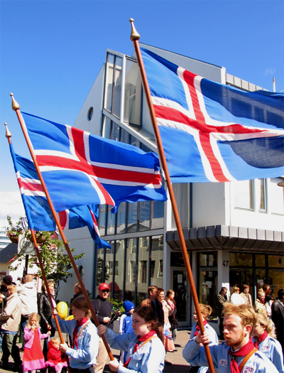 In Parade On The Independence day