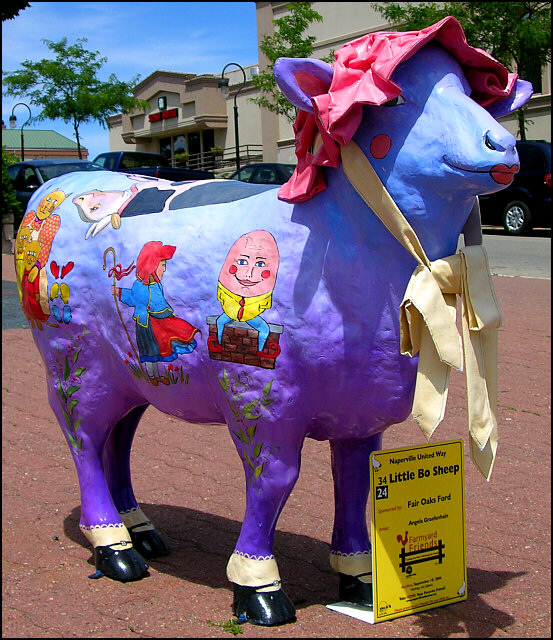 Farmyard friends decorated by local groups for Naper Days