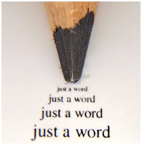 Just a word