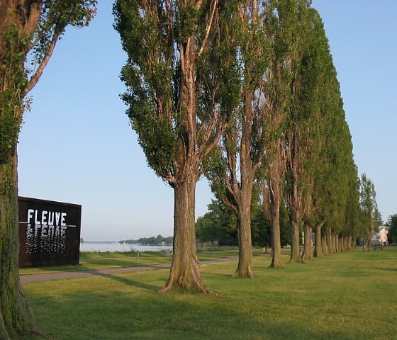 cycle track along the river