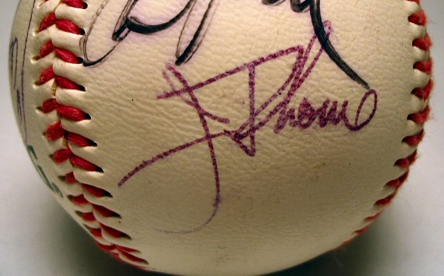 Jim Thome Autographed Baseball