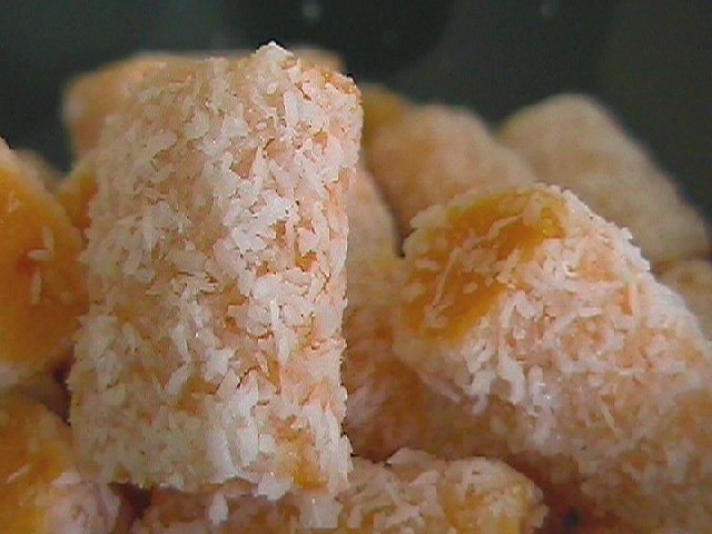 Coconut Covered Apricots..Yummm!!