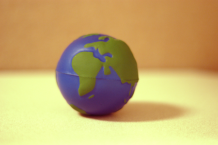 Earth (not actual size)